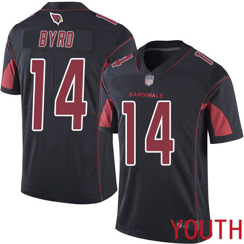 Arizona Cardinals Limited Black Youth Damiere Byrd Jersey NFL Football #14 Rush Vapor Untouchable->youth nfl jersey->Youth Jersey